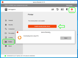 Remote printing with Iperius - How to install printer remotely