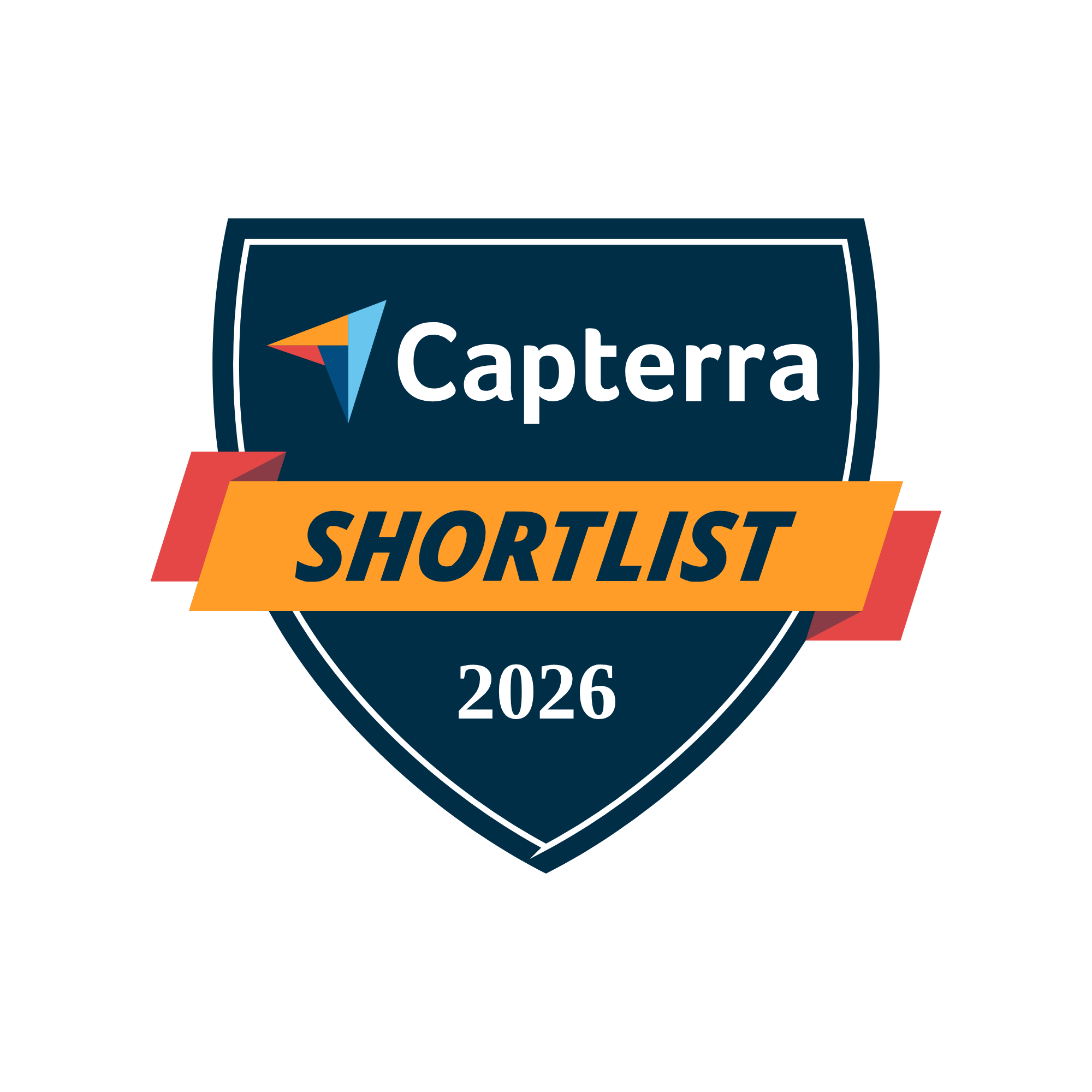 Capterra Shortlist 2026 badge